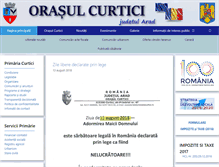 Tablet Screenshot of primariacurtici.ro